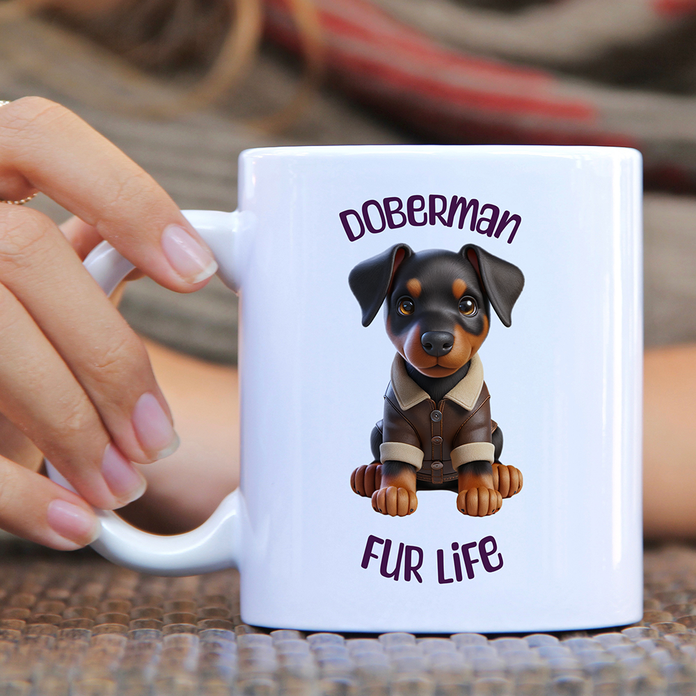 Doberman Fur Life Mug