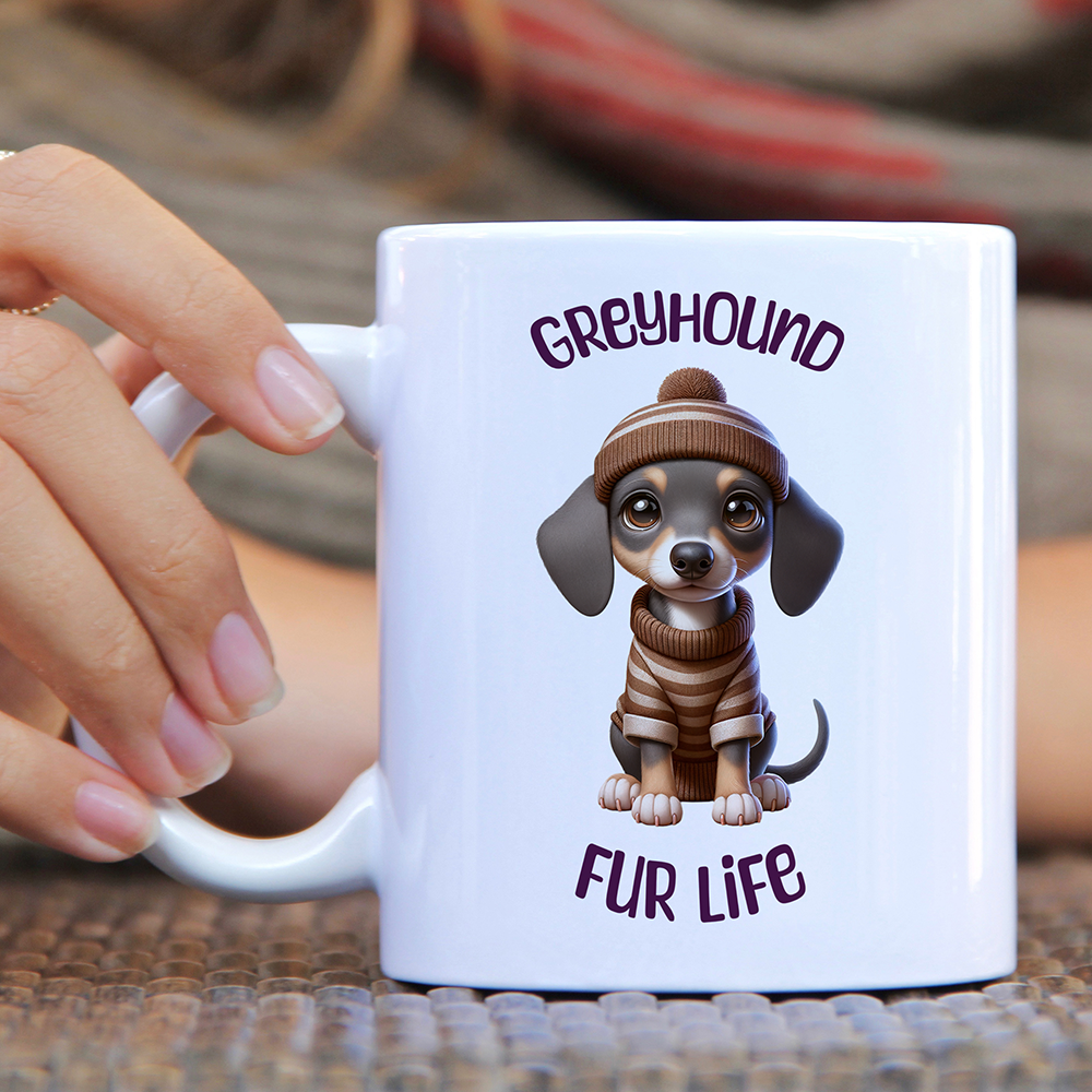 Greyhound Fur Life Mug