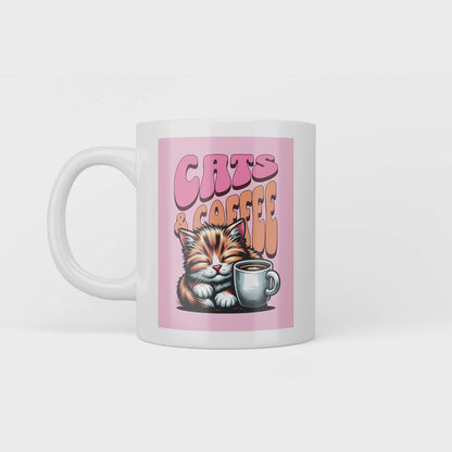 Cats and Coffee mug rotating 360 degrees