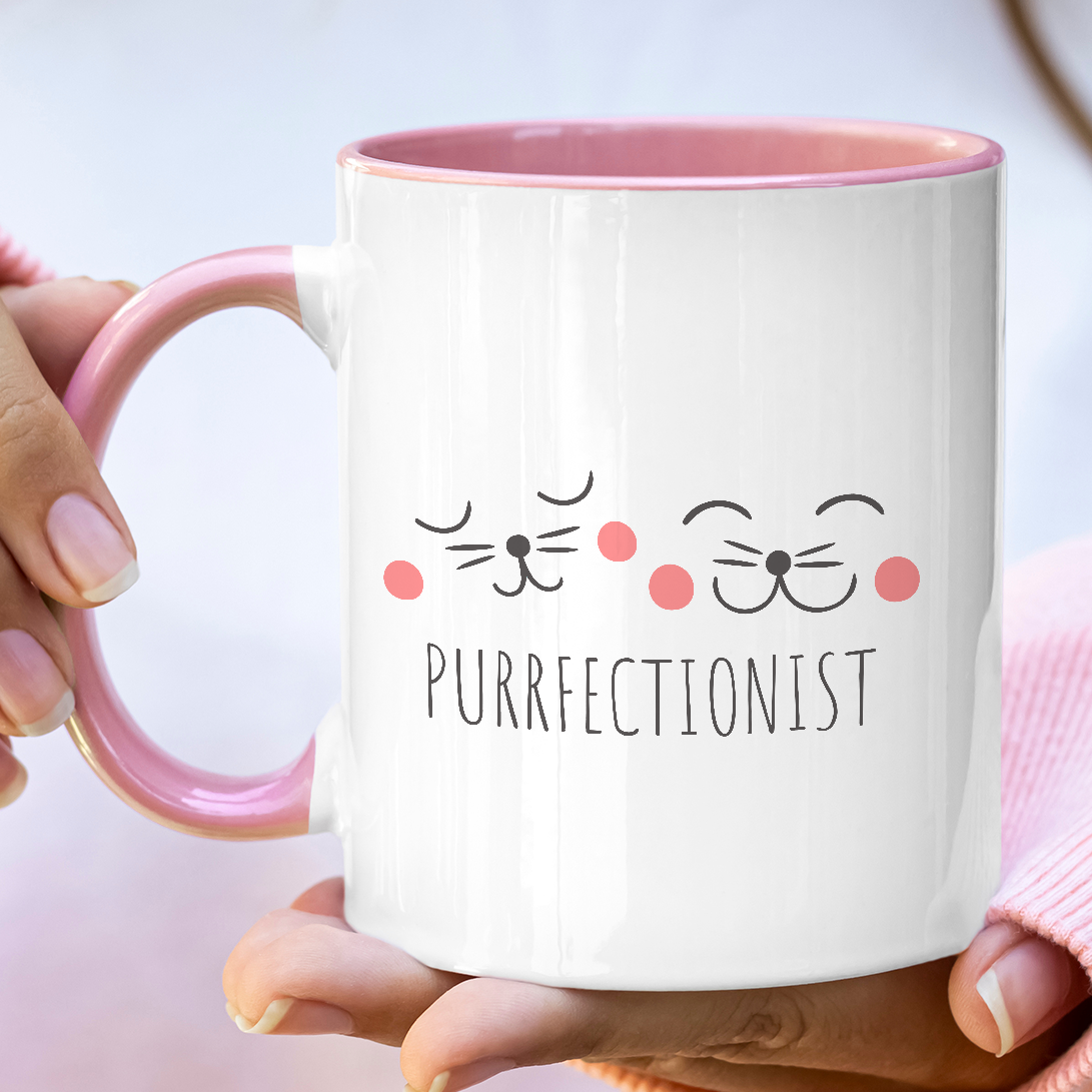 Purrfectionist Cat Lover Mug